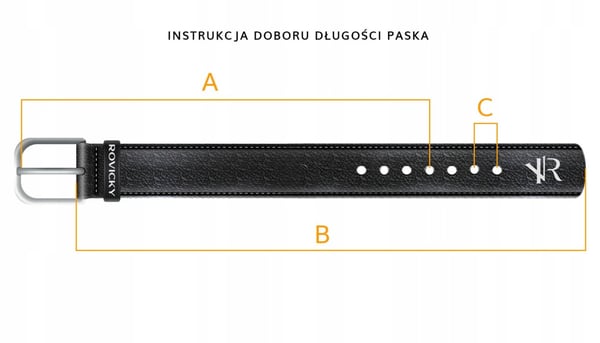M läderbälte WAS PLW-R-1 105 svart