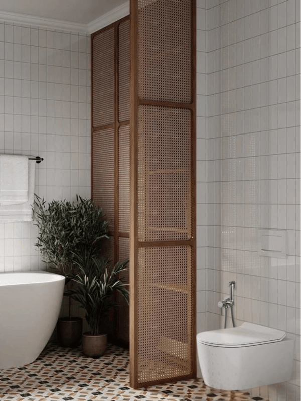 Bidetarmatur, skjult, til bidet, vandhane, toilet, badeværelse, krom