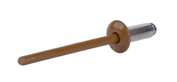 Åbne aluminiumnitter 3,2x8mm RAL8003