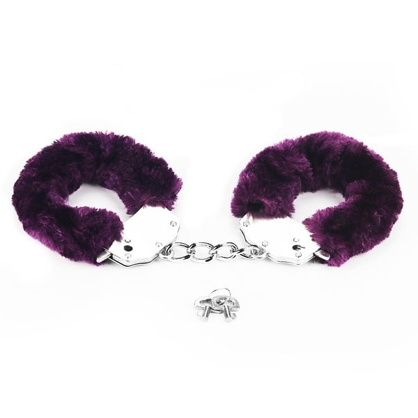 Lovetoy fluffy håndjern (lilla)