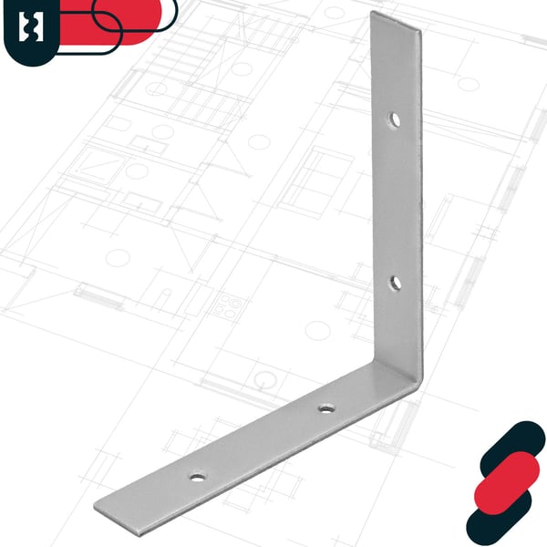 Kirvesmiehen kulmaliitin sinkittyä terästä 150x150x25 MM 12 kpl