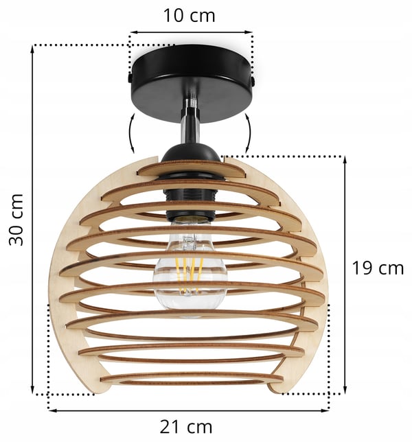 MODERNI LED-PUINEN PALLOKATTOVALAISIN