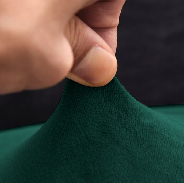 Tuolinpäällinen XL pullonvihreä joustava sametti [21DY]