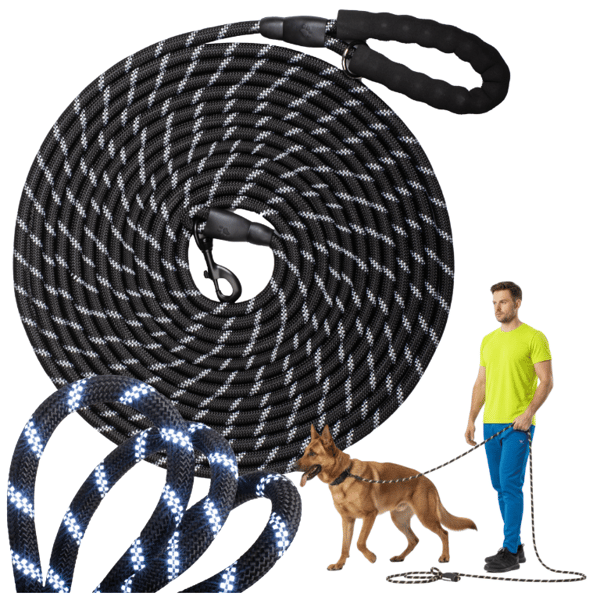 Hundträningskoppel stark lång tjock 10m