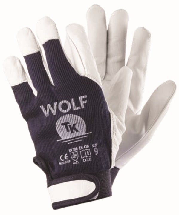 KARDBORREHANDSKAR, WOLF STORLEK 8 - 12 PAR - REK WOLF 8
