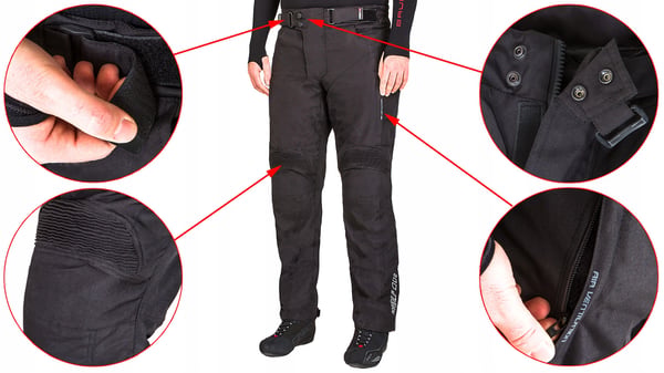 WOLF PROFESSIONAL STRONG TEKSTILBUKSER SORT 2XL