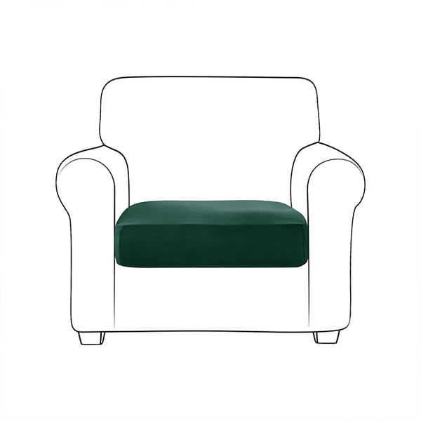 Sohvan istuinpäällinen, sametti, vihreä, pullonvihreä 150-190cm