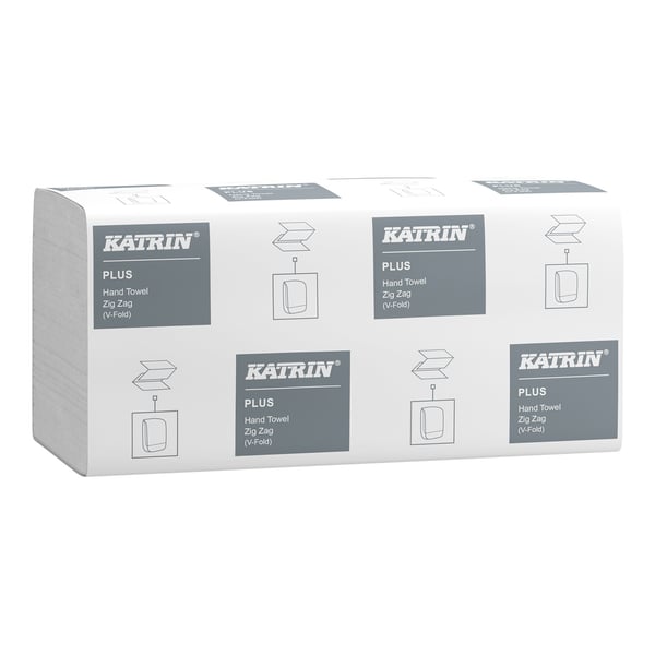Katrin Plus -pyyhe ZZ supervalkoinen, 1 vk, 6000 kpl.