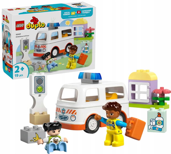 10447 - lego duplo - Ambulans med förare