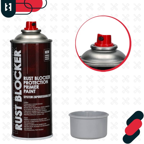 KOTARBAU® Rostsprøjtemaling til metalindhegning og portaler lysegrå RAL 7035 400 ml