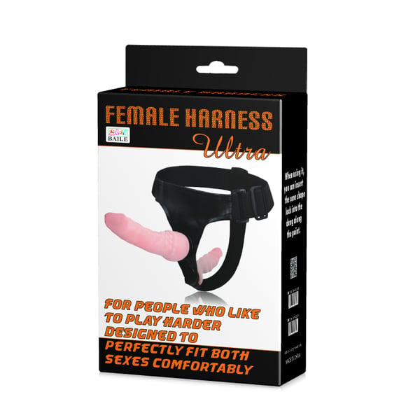 Lybaile dubbel strap-on två dildos för delad penetration