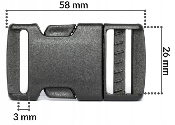 Muovisoljet 10 kpl 25 mm harmaa