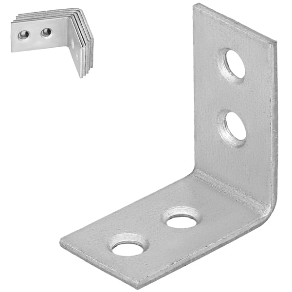 Snickarvinkler, byggkoblinger, stål, galvaniseret, 30x30x17 mm, 12 stk.