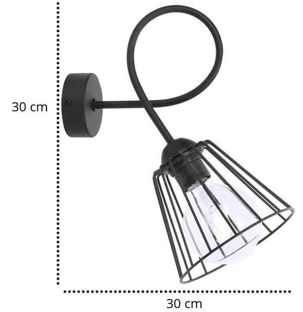 Metallinen seinävalaisin Loft-seinävalaisin, kaksi väriä LED