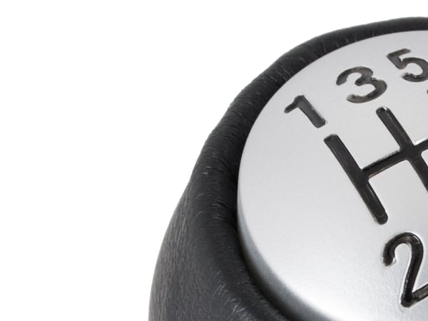 Alfa Romeo 147 00-10 gearknob sort og sølv 5 gear