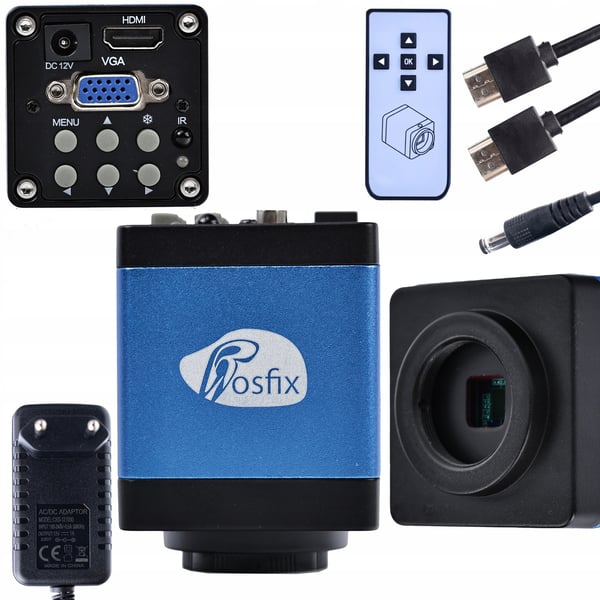 Digitalt mikroskop forstørrelse 180 gange Med HDMI-kamera blue draco PRO - 2i1