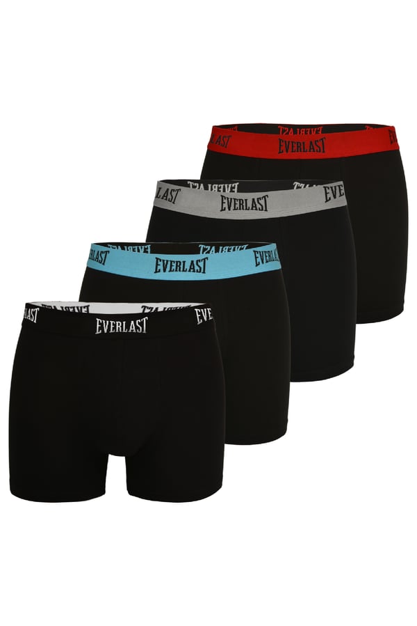 Everlast miesten bokserit mustat joustavat puuvillaiset alushousut, 8 kpl koko M