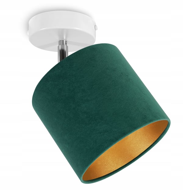 Lofthængende lampe, væglampe, gylden fløjl