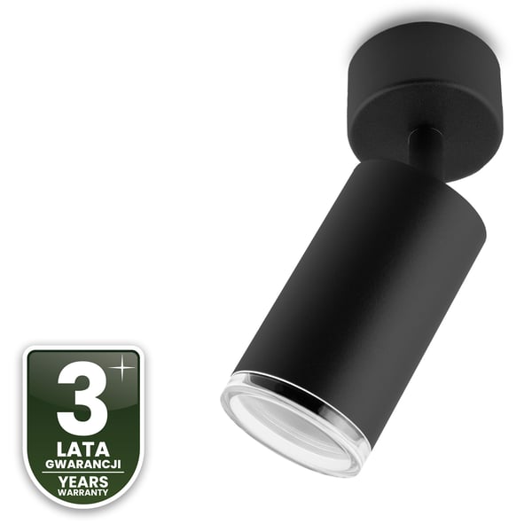 Seinävalaisin kattovalaisin heijastin LED-kohdevalo GU10 IP44 ADERO musta Lumiled