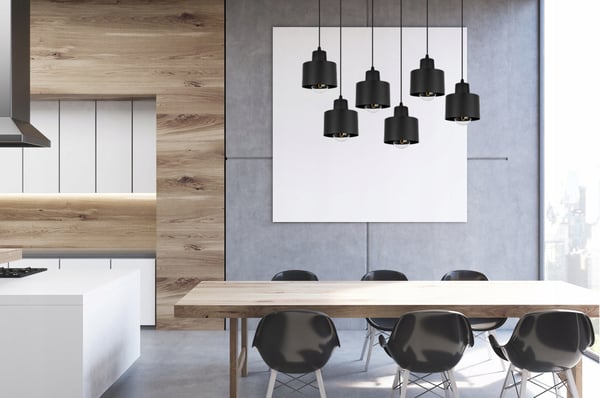 MODERNI KATTOVALAISIN MUSTA LED-VALAISIN