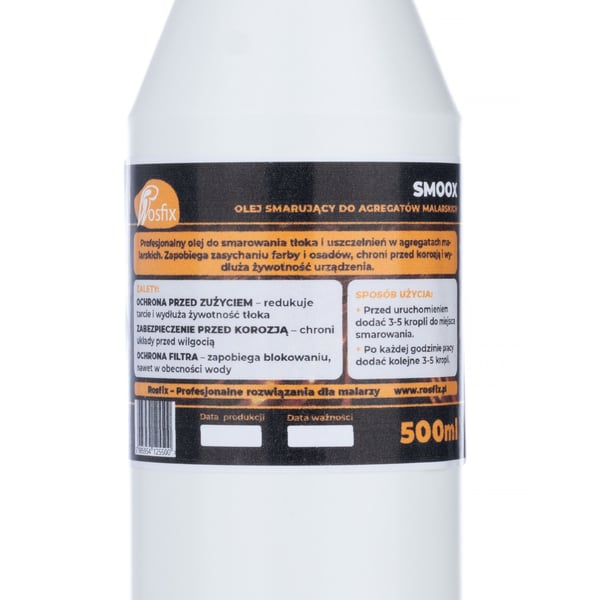SmooX Voiteluöljy maalausyksiköille 500ml (Öljypurkki)