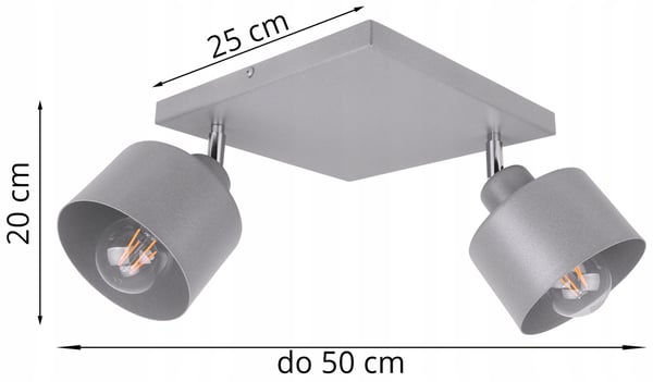 HÆNGENDE LOFTSLAMPE LYKRONE METALPLAFON