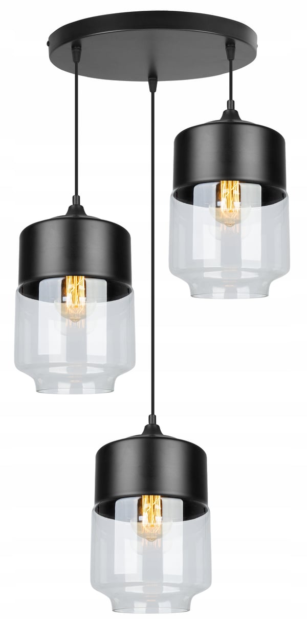 HÆNGENDE LOFTSLAMPE, GLASPLAFON, LED-LAMPE