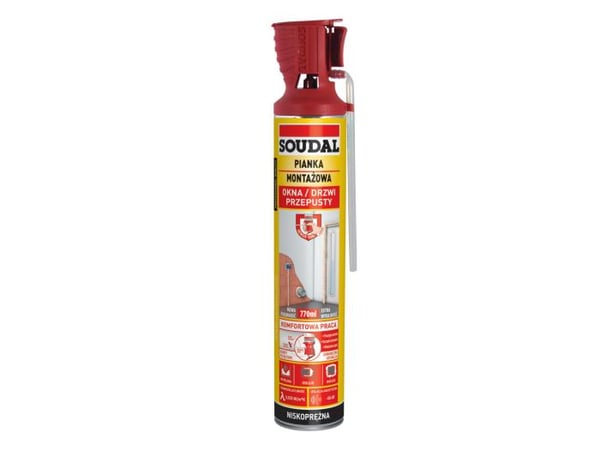 SOUDAL GENIUS PISTOLSLANGE MONTERINGSSKUM 770ML - PIA 750 SOU