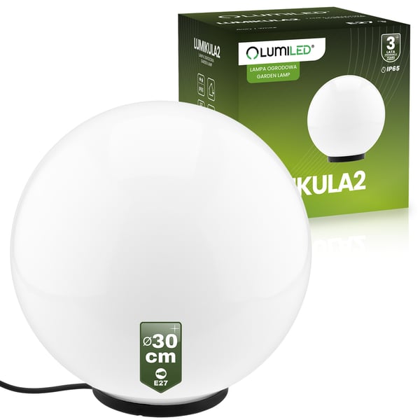 Udendørs havelampe LUMIKULA2 LUMILED 30CM E27 IP65