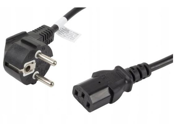 Lanberg CEE 7/7 -> IEC 320 C13 3m VDE-strömkabel svart
