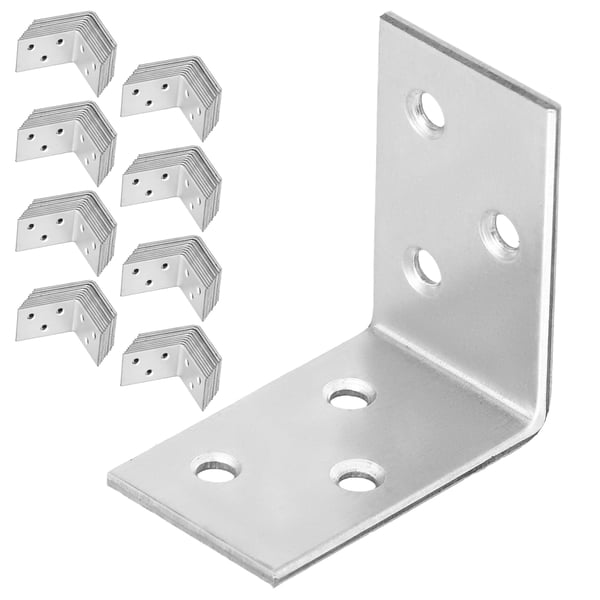 Kotarbau® Kirvesmiehen kulmaliitin ruostumatonta terästä sinkittyä 40 x 40 x 25 mm 100 kpl:n sarja