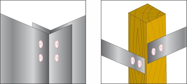 GM-S monteringsforbindelser 4,2x19mm RAL 9005