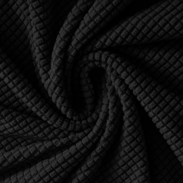 XXL kalteva tuolinpäällinen, musta jacquard