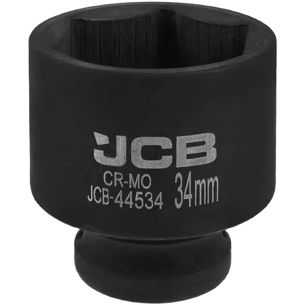 JCB Slagtopnøgle 1/2" 34 mm 6-punkts Cr-Mo topnøgle