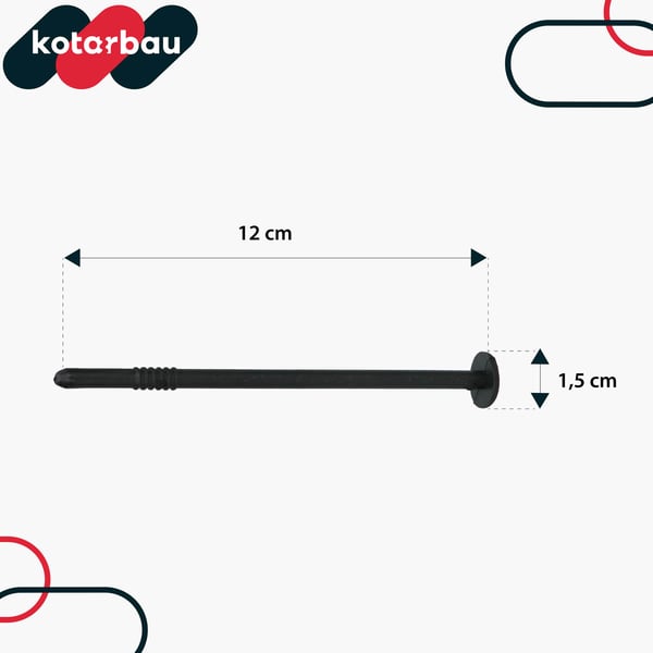KOTARBAU® Agrotekstilandel Anker Plastprop Sæt 12 cm 100 stk