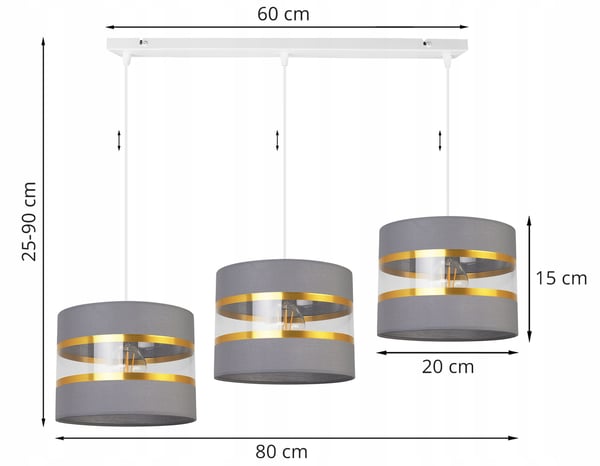 Loftshængende lampe lysekrone lampeskærm moderne