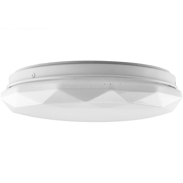 LED-kattovalaisin pinta-asennettava 12W IP44 pyöreä GLORY 2 DIAMOND 26cm LUMILED
