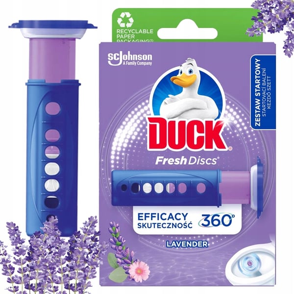 Duck Fresh Discs Lavendel toiletgel-disk 36ml med applicator