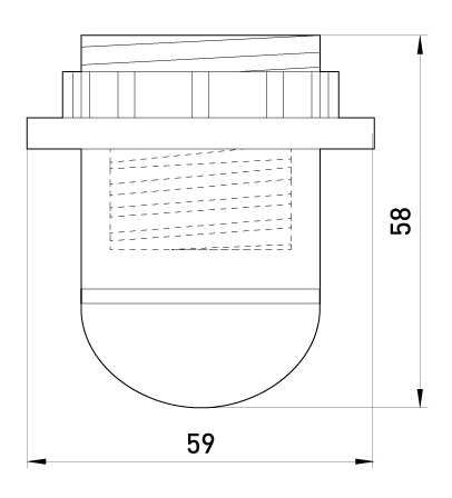 PLASTIK LAMPEFATNING MED RING E27 SORT - EX-S9100007