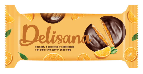 Delisana Appelsiinihyytelökeksit 135g Delisana Appelsiinihyytelökeksit 135g