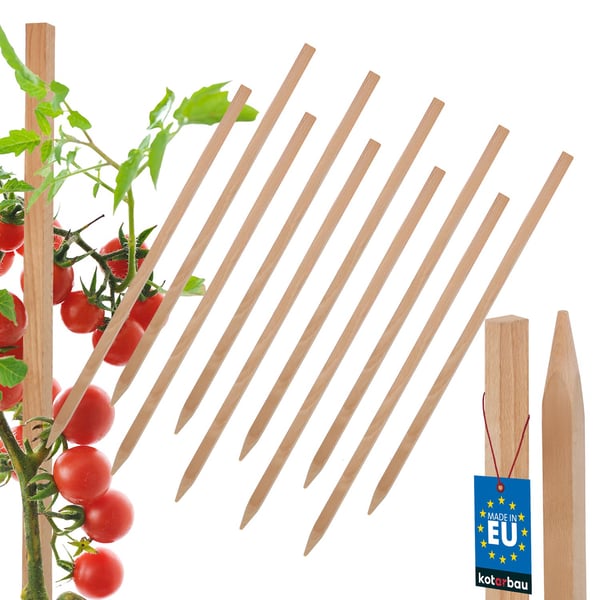 KOTARBAU® trästöd för tomater och grönsaker, 30 cm, 10-pack