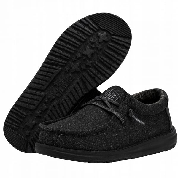Heydude Wally Youth Basic ungdomsskor svart storlek 31