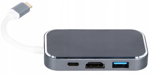 USB-C-KESKITIN -> HDMI 3xUSB 3.0 PD 4K M1 -SOVITIN 5in1 Thunderbolt 3