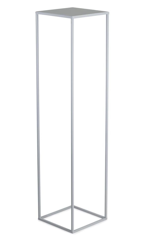 Harmaa seisova kukkateline 100 cm