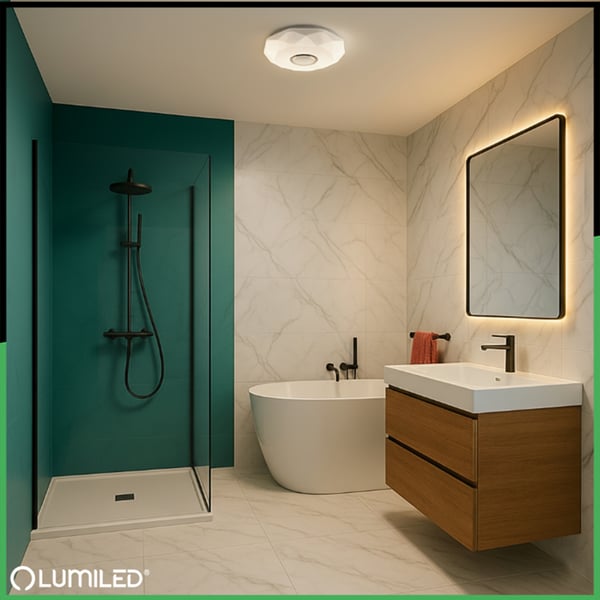 WESTA 48W CCT Hvid Rund LED Loftlampe, Påbygningsmonteret, 40cm + LUMILED Fjernbetjening