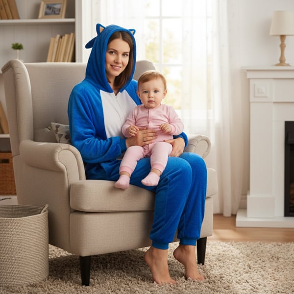 Herre kigurumi onesie pyjamas heldragt Sonic kostume Heldragt A103 - M
