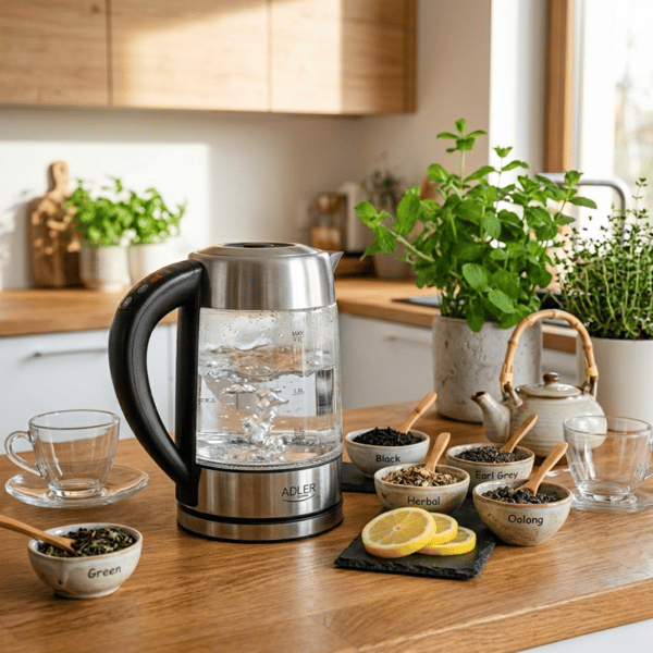 AD 1247 lasinkeitin 1,7 L lämpötilan säätöominaisuudella