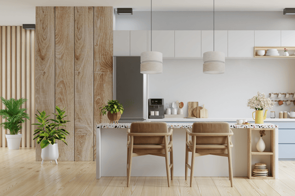 DUO SORT HØRHÆNGELAMPE 1 FLAD LAMPE BEIGE L06 20CM