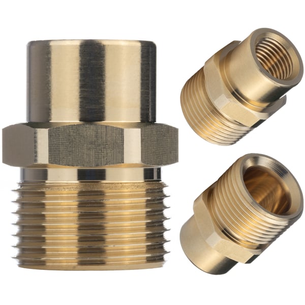Adapter/reducering M22 til 1/4" for højtryksrenser