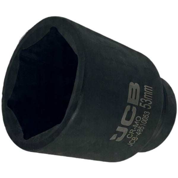 JCB Dyb Slagtopnøgle 1" 53 mm 6-punkts Cr-Mo Topnøgle